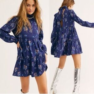 Free People Petit Fours Floral babydoll dress